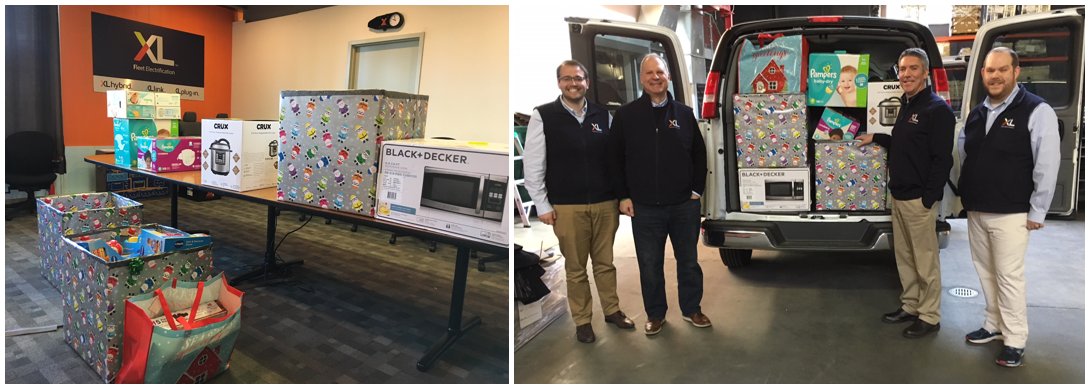 The #XLCares crew was back at it this morning, delivering employee-donated holiday gifts to the two local families we've sponsored through <a href="/BostonABCD/">ABCD</a>. bostonabcd.org