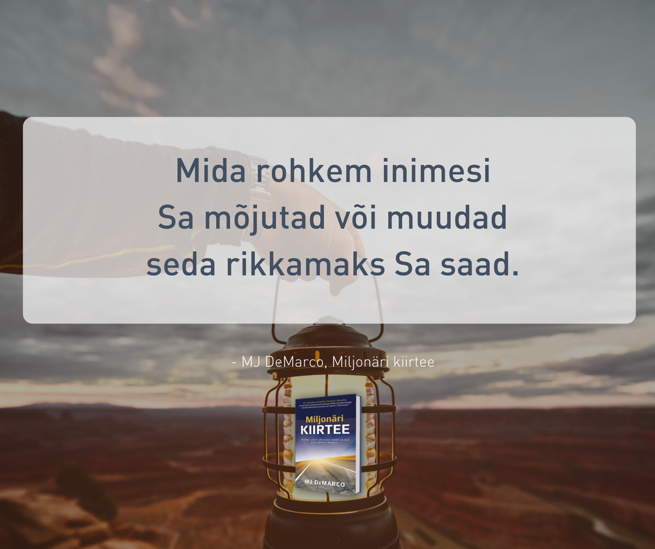 peeterpartel's tweet photo. Mida rohkem inimesi Sa mõjutad või muudad seda rikkamaks Sa saad. Jätka https://t.co/8qH9kNpBHa https://t.co/tKBrVcKIk6