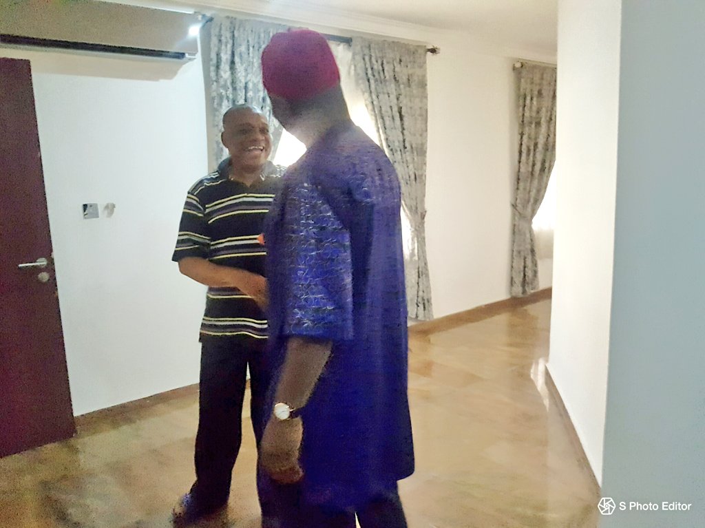 OUKtweets's tweet photo. In the spirit of taking politics without bitterness to the "Next Level"  it was a pleasure to host his Excellency the Deputy Senate President Dr. Ike Ekweremadu @NGRSenate who was at my Abuja residence on a courtesy visit . 
#NextLevel
@APCNigeria 
@NigeriaNewsdesk https://t.co/uz6Bm0i8no