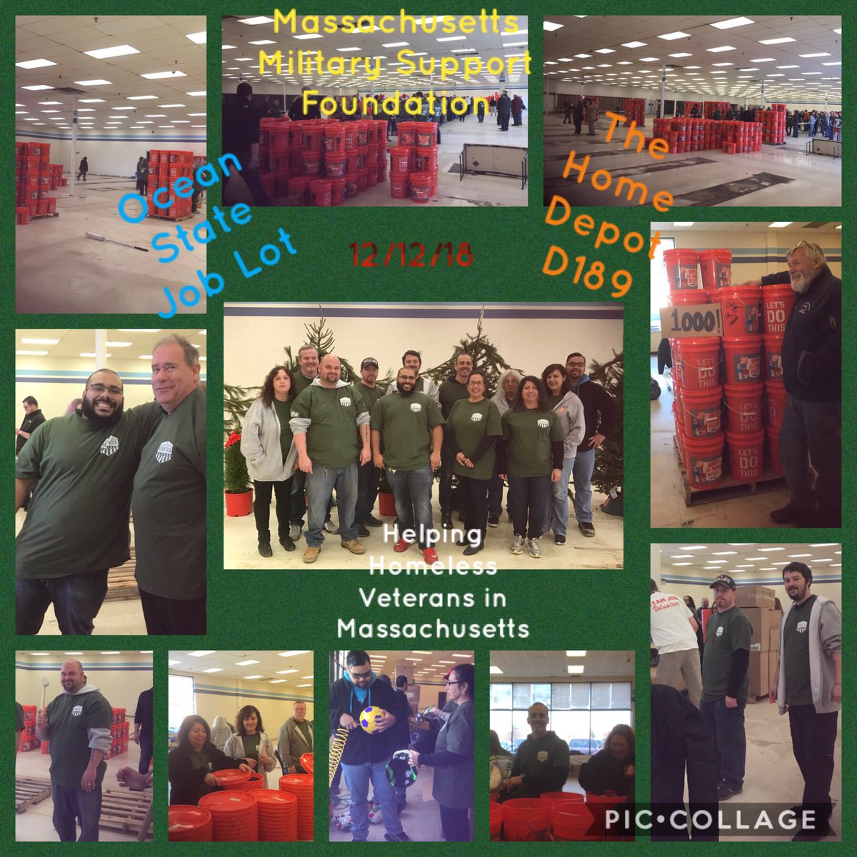 Partnering with Ocean State Job Lot &amp; Massachusetts Military Support Foundation to provide goods for 1,000 homeless Veterans of MA, in need. Thank you for this opportunity to serve! <a href="/darylouellette/">Daryl Ouellette</a> <a href="/jamespoole26/">James Poole</a> <a href="/corelli189/">Lori Corelli</a> <a href="/JasonArigoni/">Jason Arigoni</a>
