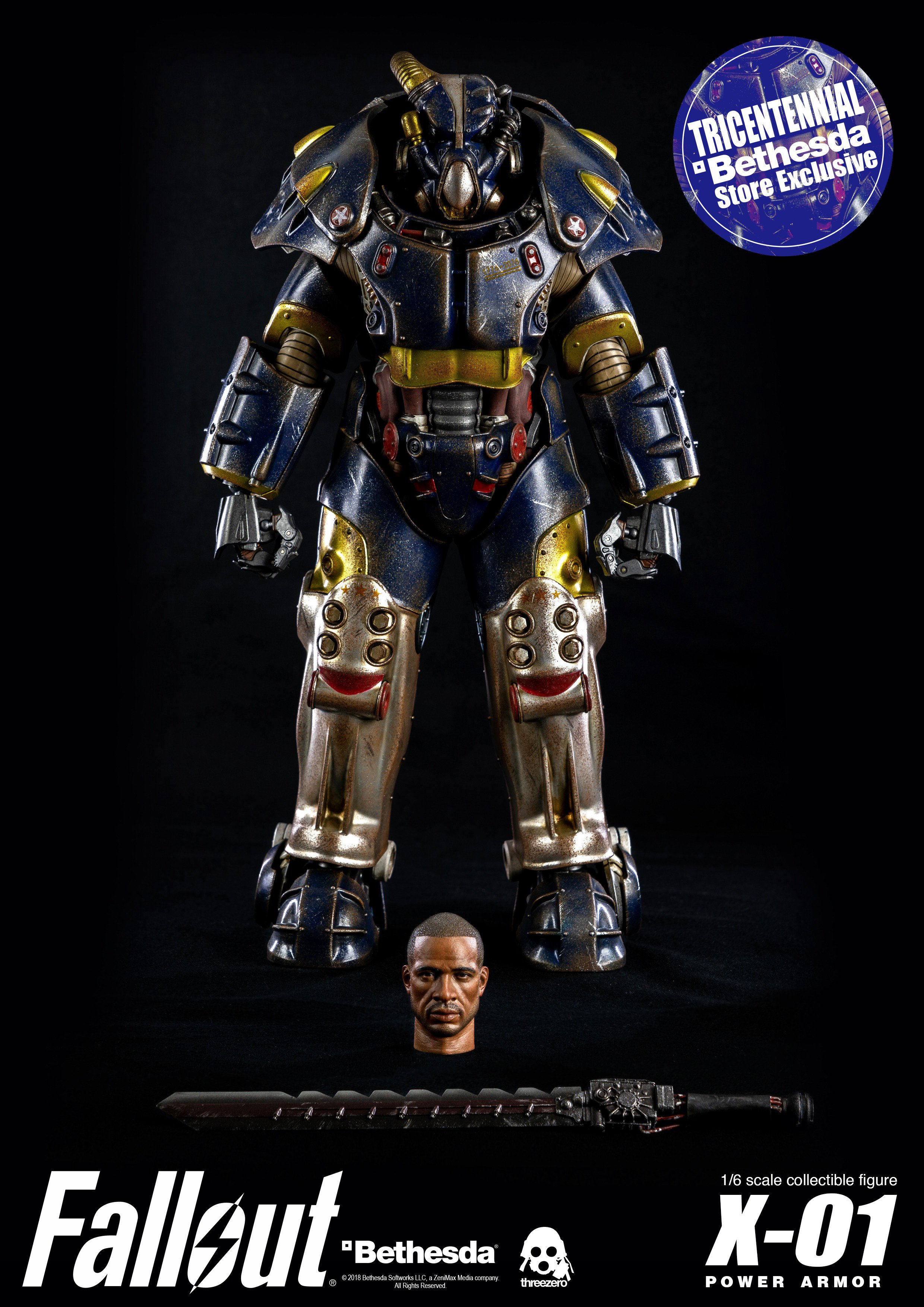 Threezerohk Bethesda Exclusive Fallout 1 6 X 01 Tricentennial Power Armor Figure Is Available Online At Both Bethesda Store T Co Uxwdcsn97t And Bethesdaeu Store T Co Bpooki11tl Threezero Fallout76 X01 Powerarmor