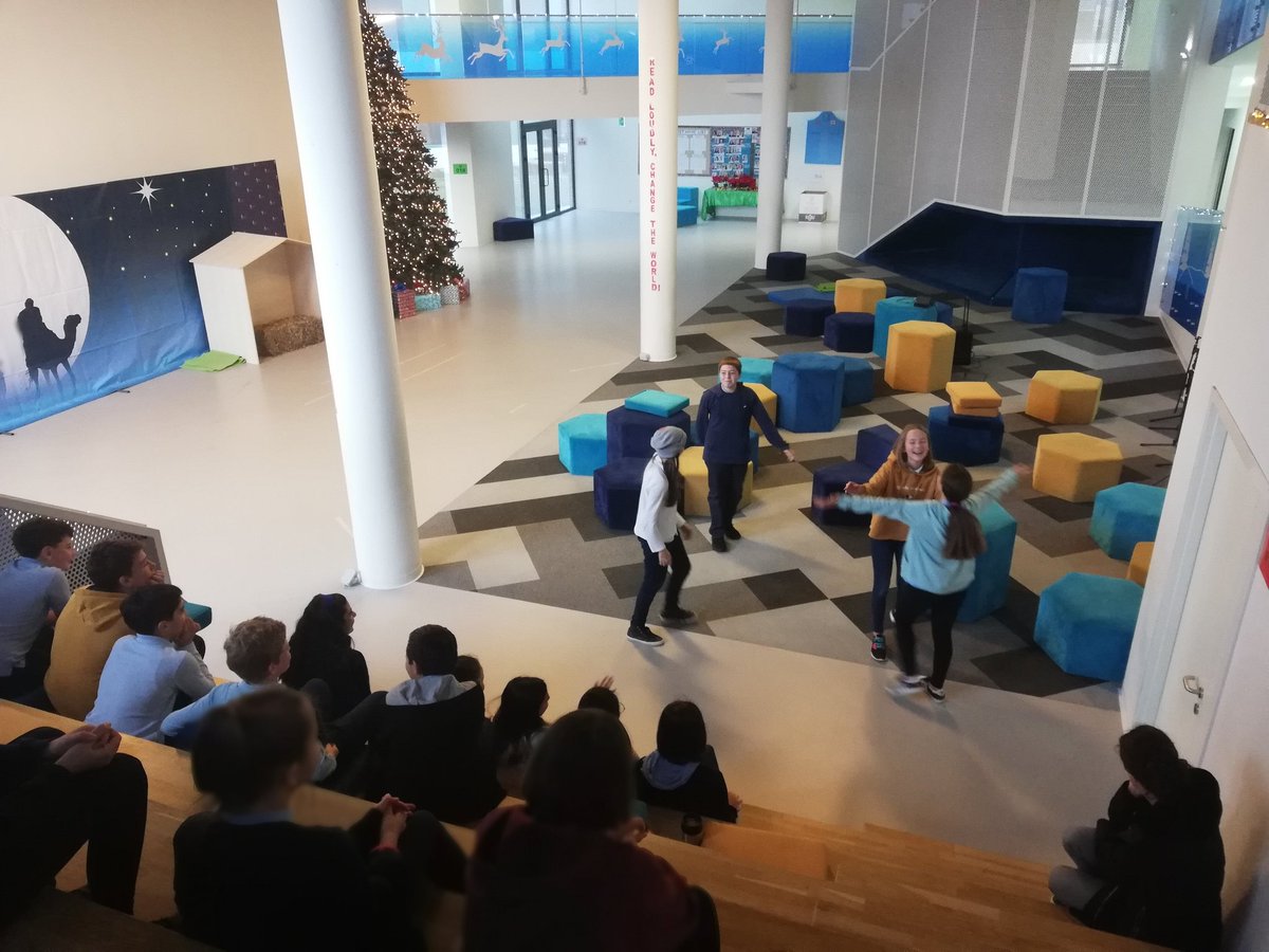 BISTDrama's tweet photo. 'What Christmas means to us' A Happy Christmas performance from Year 8! #bist #bistbilisi #xmas #xmasdrama https://t.co/7FZr0n5mvB