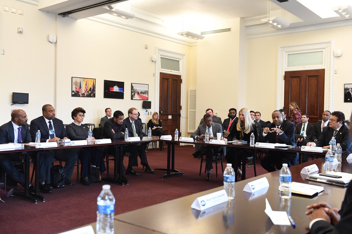 SecretaryCarson's tweet photo. We know it takes a holistic approach to create meaningful economic revitalization for communities across the country that are struggling. We are bringing both private investment and public commitment together through the #OpportunityZones initiative. https://t.co/3WDX8K1HO5