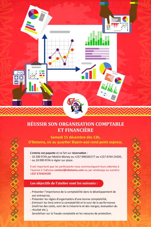 OBotama_aic's tweet photo. Avez-vous des attentes particulières pour cet #atelier?
📧contact@obotama.com ou ☎️+237 676 424 330.
Nous sommes à votre écoute😊.
⚠️Plus que 3 jours; confirmez votre présence avant 15h ce vendredi.
#Entrepreneur #GestionComptable #GestionFinanciere #Yaounde https://t.co/Nj3SuDgNcm