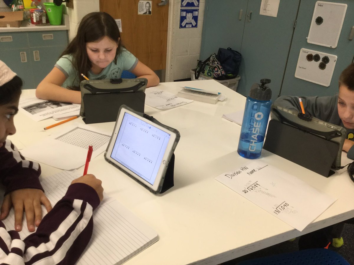 NorwichTeamMC's tweet photo. In math, practicing division and learning how to write expression! https://t.co/JTj4SrUW20
