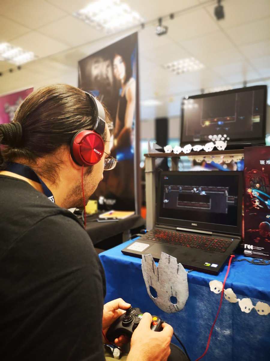 GeckoGeckoGames's tweet photo. We're showcasing #BUTheMaskOfVoodoo at @LEVEL_UY !
Photo by @jitox0 

#gamedev #LEVELUY18 https://t.co/R8xxjDb9et