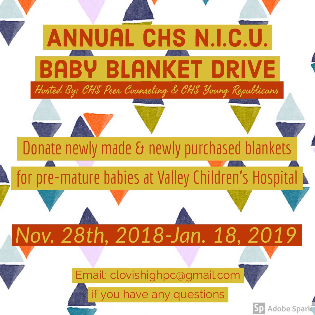 Blankets can be dropped off in the front office.