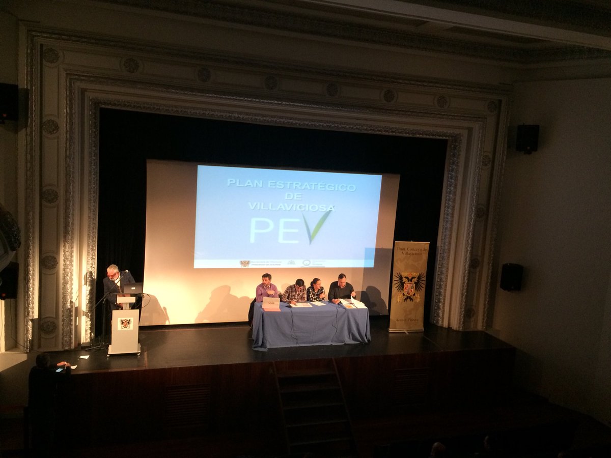 AytoVillaAst's tweet photo. Base de futuros planeamientos de #Villaviciosa , tras un proceso de aportaciones y participación vecinal, hoy conocemos Plan Estratégico local en acto público con @FAAVVI en @TeatroRiera https://t.co/nhh2Ivuk8A