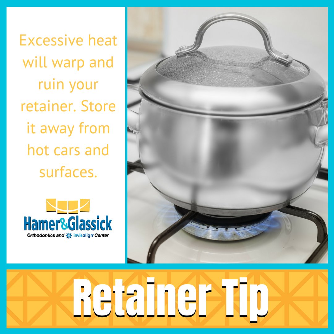 HamerOrtho's tweet image. Did you know heat can damage your retainer?! Make sure to keep it away from hot surfaces!
#HamerandGlassick #RetainerTip