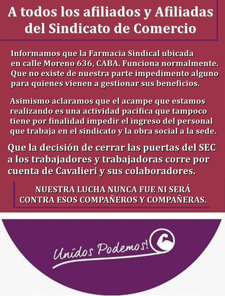 Esta es la realidad q vivimos hoy en el #SEC ..<a href="/aldecoto/">alberto aldeco</a> @RamonMuerzaSEC <a href="/SubOrganizacion/">jose medina</a> <a href="/Edgardo26540003/">pana</a> <a href="/amadomario/">Mario Amado</a> <a href="/IboCortez/">Gabriel Cortez</a> <a href="/diegobranca/">Diego Brancatelli</a> <a href="/telefe/">telefe</a> <a href="/lpsargentina/">La Pelota Sindical</a> <a href="/infobae/">infobae</a> @info