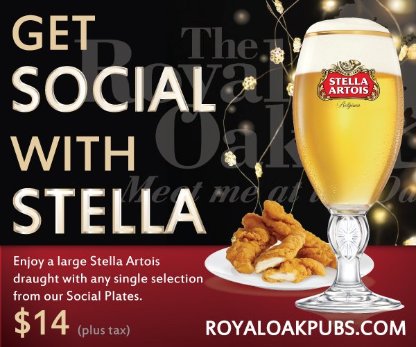 You can bring any friend, with any name... or just bring yourself and #GetSocialWithStella!  Enjoy a pint of #StellaArtois and a bite from our #SocialPlates. #MeetMeAtTheOak #CelebrateTheSeason