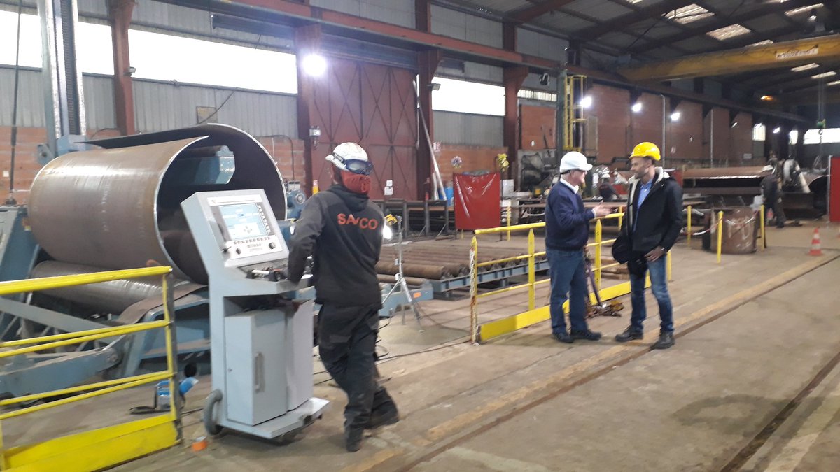 caussi65's tweet photo. #EDFHydro investit pour l'avenir
Fabrication de la conduite forcée de Sabart par #Savco
Visite Yves Giraud directeur EDF hydro
Savoir-faire industriel Ariégeois et engagement territorial https://t.co/Z1bIi0cWK2