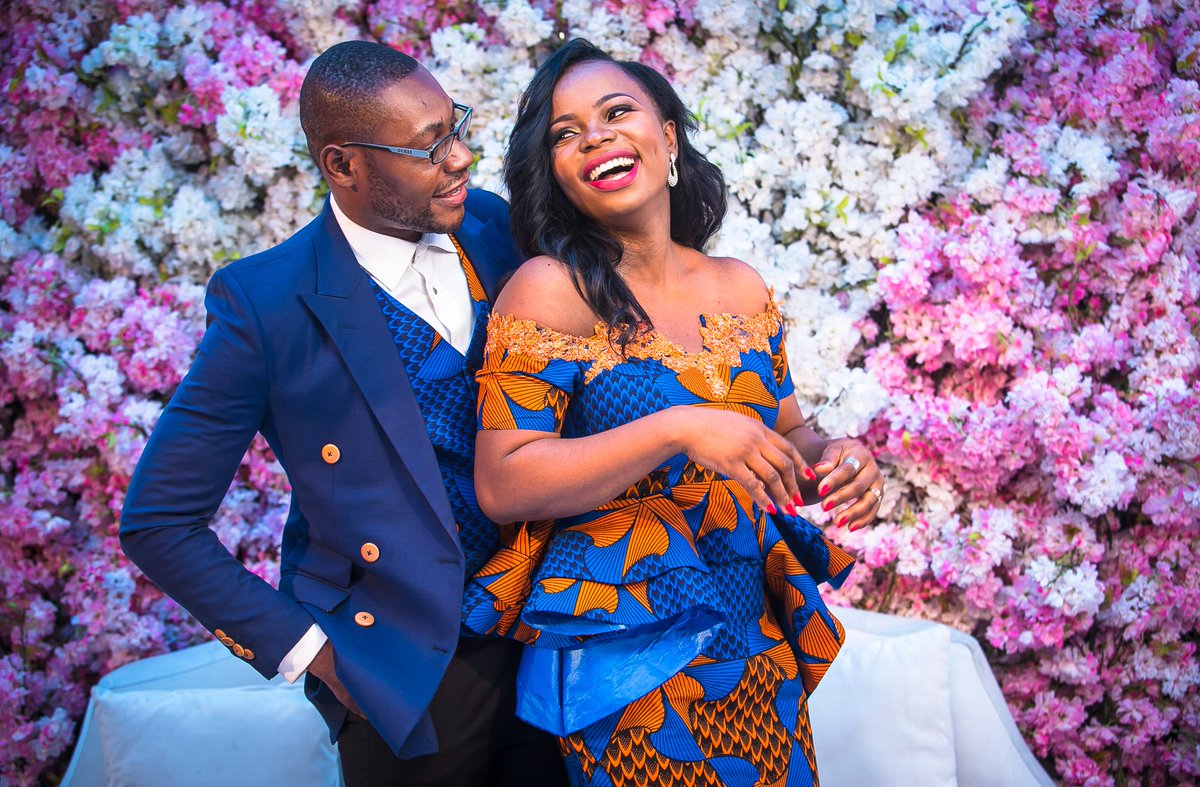 MakeMeFabulous's tweet photo. Together is a beautiful place to be 💕
#MakeMeFabulousTvShow #IgnitingTheSpark #Love #Marriage
Precious &amp; Akachukwu
Photo @mofebamuyiwa
Decor @theitsybitsycompany
Precious' Dress @tojufoyeh
Akachukwu's Outfit @pro7ven
Fabric @vlisco
Hair @ferdinandshair
MUA @sitprettymaverick https://t.co/Le8w6yFyvz