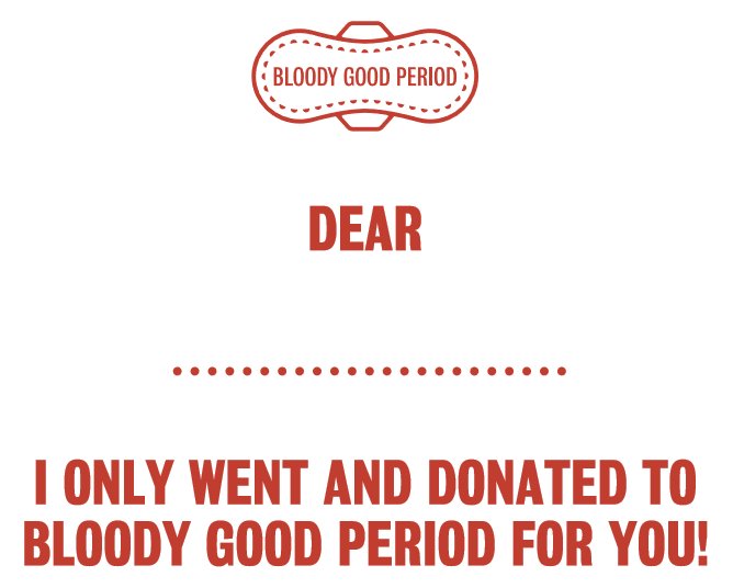 Need gifts? We got gifts. Stuff a (virtual) stocking with period supplies for people who need them, and opt to receive a bloody lovely certificate to give to your beloved/Secret Santa/rellie. Simples, and smiles all round. bit.ly/bloodyfestivep… #flowhoho #festiveperiod