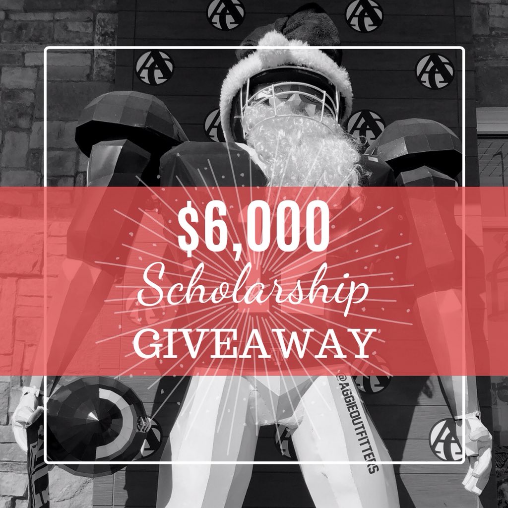 AggieOutfitters's tweet photo. Head over to our Instagram and enter a chance to win a $6,000 scholarship!!! 

Link: https://t.co/yLJHZTddnT https://t.co/W61M9645qW