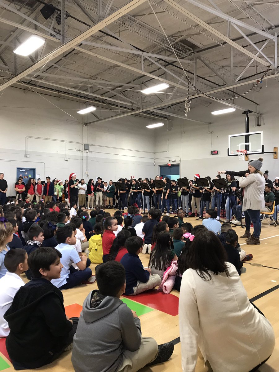 Elementary Tour (Band, Choir, Orchestra) Holiday Presentation at Brittain ES from Bowie MS. If you could bottle up the energy &amp; excitement in this room.
