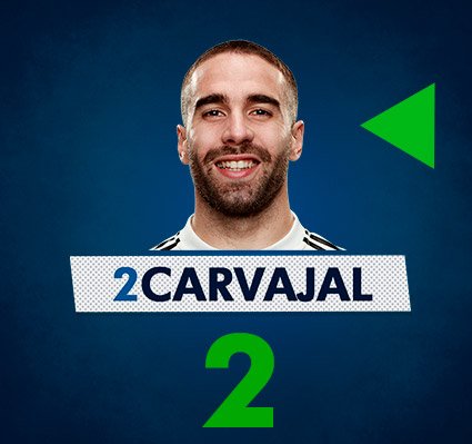 74' π Nouveau changement. @MarceloM12 sors, et @DaniCarvajal92 prend sa place.
#RMUCL | #HalaMadrid