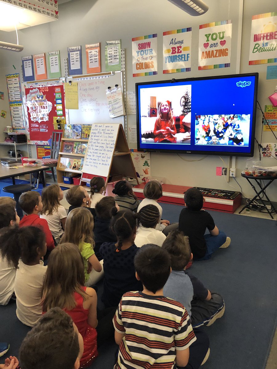 cv_reading's tweet photo. Mrs. Mang’s class skyped with former student Ava who is now living in Germany!!  Ava shared what life is like living on a base in Germany. @dmilgateSCSD @SpencerportCSD @cvscsd @shelli_lefebre https://t.co/zoVP9HrB35