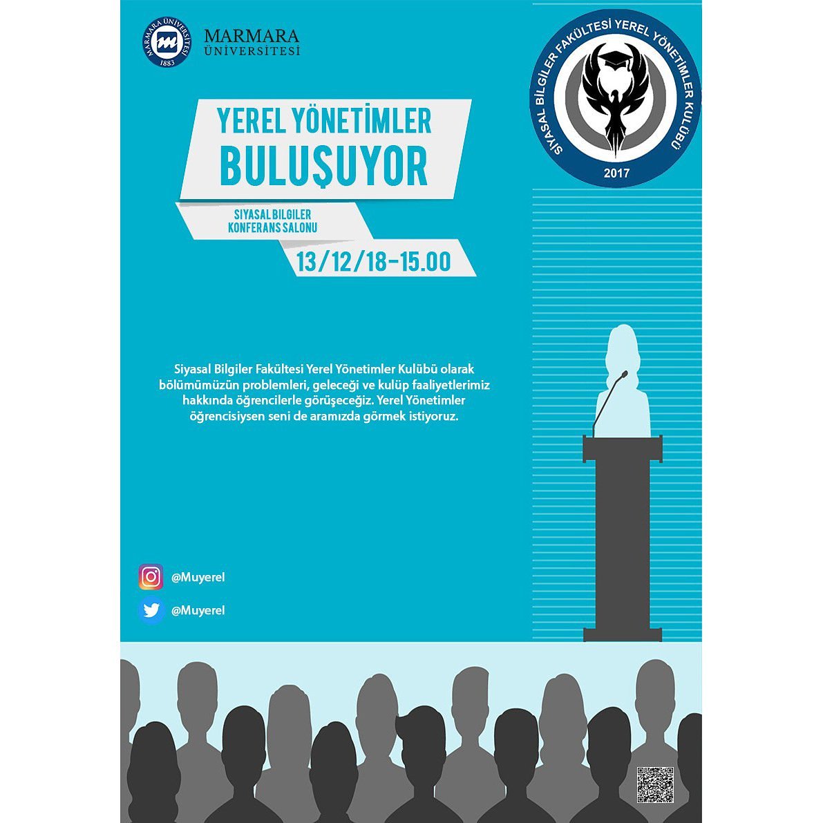 Bölümünün bugünü ve geleceği için gel, elini taşın altına koy!  Fikrine ihtiyacımız var.