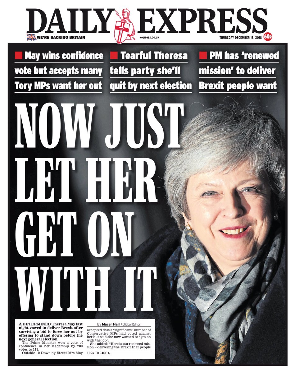 Image result for BREXIT 2017/2018 NEWSPAPER front COVERS
