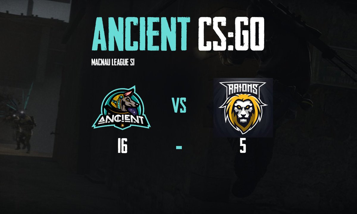 ancientgaminGG's tweet photo. We took down @RaionsEsport on de_inferno 16:5 GG WP boys!
@Macnaugg #csgo #team #ancientwall https://t.co/grS3xyiMST