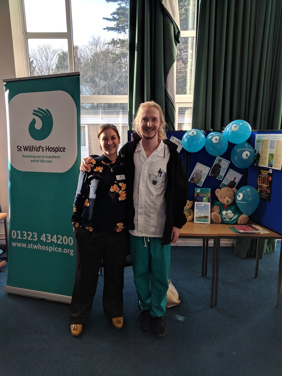 LaraCowleyHCP's tweet photo. Very good day supporting @stwilfridstweet at Physiotherapy job fair at University of Brighton. Good to see the next generation of physios about the graduate and getting the message out there about the benefits of working in Hospice care as a physiotherapist.@hospiceuk https://t.co/aDp9FTEwNA
