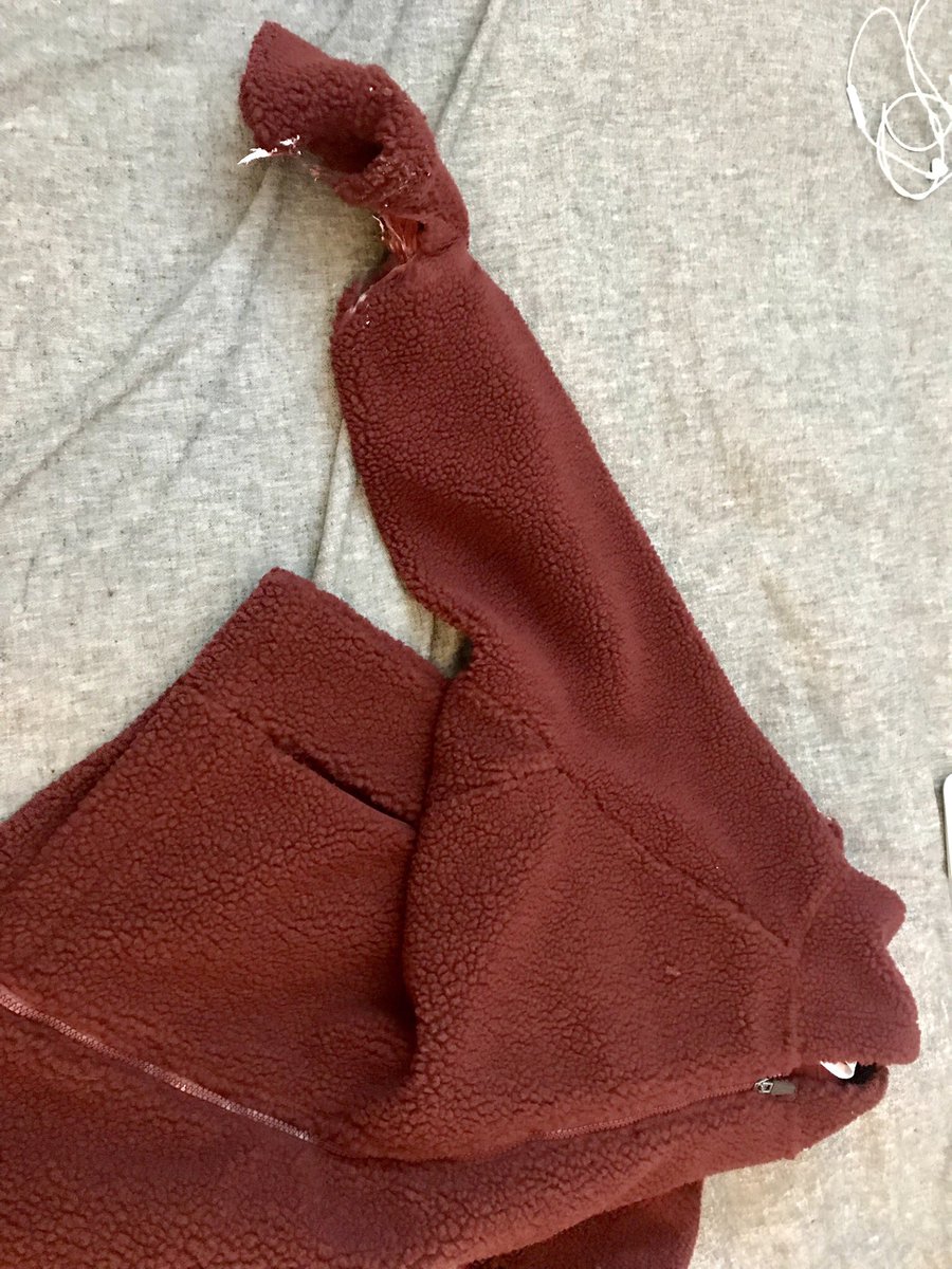 jade_notjane's tweet photo. @Fabletics my new jacket literally disintegrated in the washing machine before the first wear (everything else in the machine was totally fine). Can you help?! https://t.co/vGFiCu4EWT