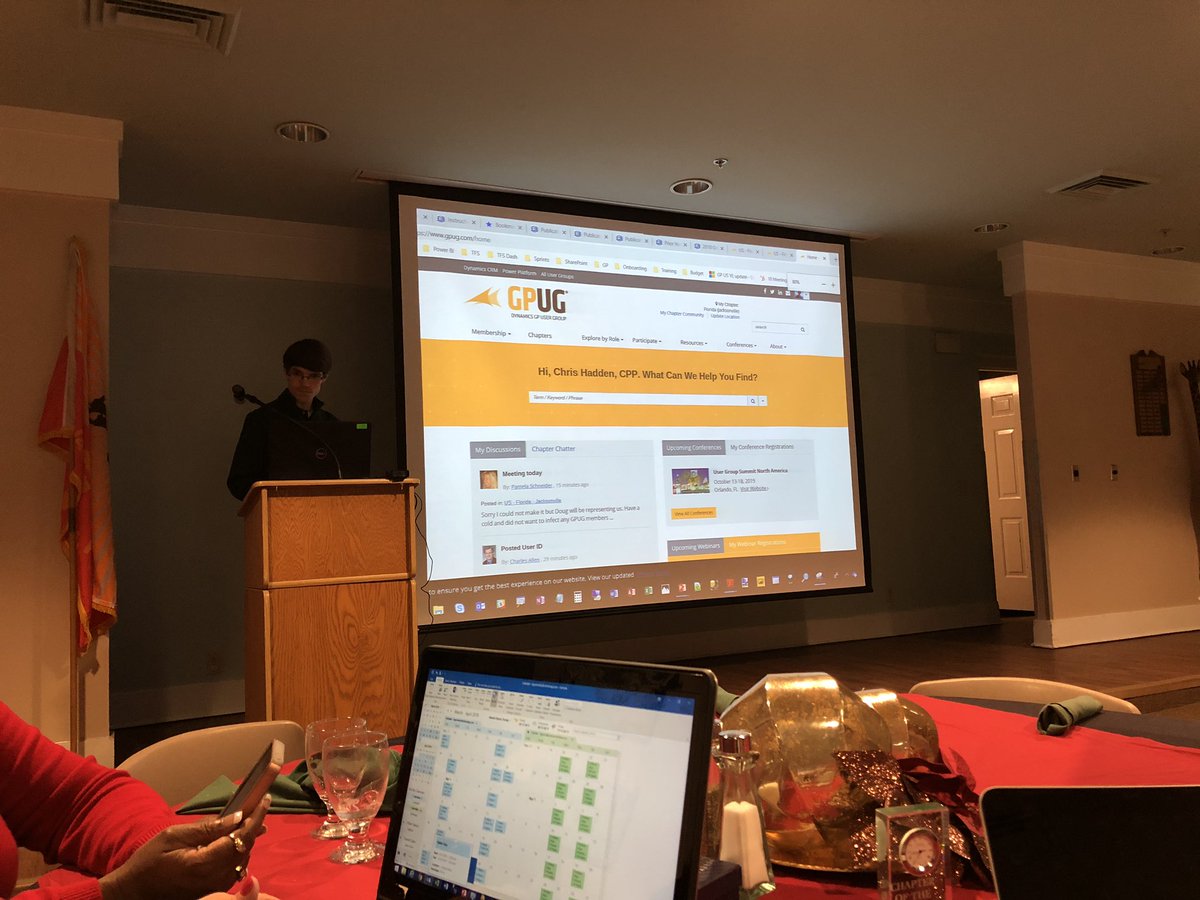 4mcadam's tweet photo. As the @Greenshades_ preso begins here at #GPUGJAX, the new @GPUG  dot com makes its debut! 😎 https://t.co/r4YMXnDsa8