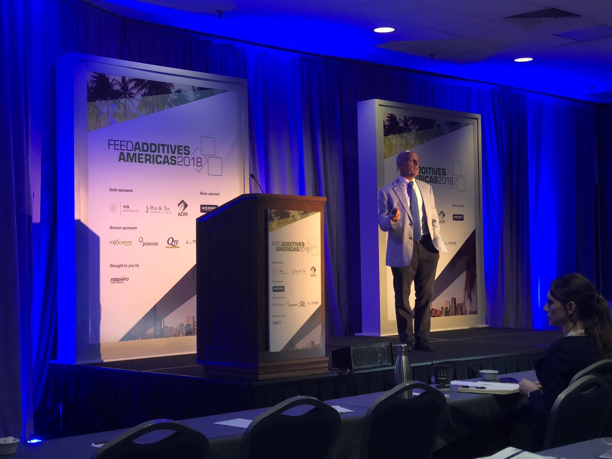 UBpoultry's tweet photo. Senior Vice President and Poultry Market Reporter Russ Whitman giving a presentation on the US poultry market at the @FeedAddGlobal Feed Additives Americas Conference in Miami Florida. #FeedAdd18 #poultry #urnerbarry https://t.co/jRP1a6HXMU