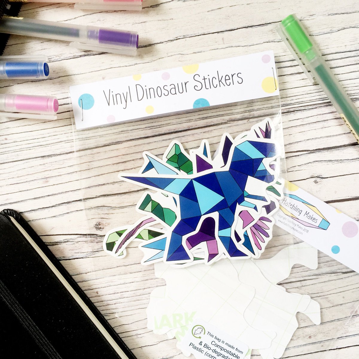 hatchlingmakes's tweet photo. My dinosaur stickers are perfect stocking fillers for dino fans of all ages! Iβve stuck mine on my notebook! https://t.co/dpWqc5BSj5 #handmadehour #craftbuzz #12DaysofSmallBusiness https://t.co/gjh4MCgfYT