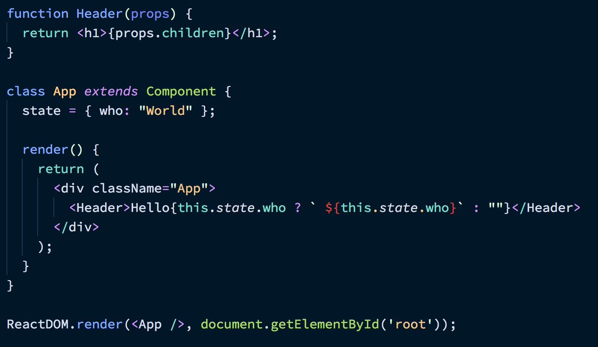 NathanQuarles's tweet photo. Ever wondered what happens when you run `ReactDOM.render(<App />, root)`?
Here's a full stack trace. FYI this is:
- initial mount only 
- production: omits everything in __DEV__ blocks (a lot)
- omits everything related to profiler and user timing APIs (a lot) @dan_abramov https://t.co/kg6tkI5Jx0