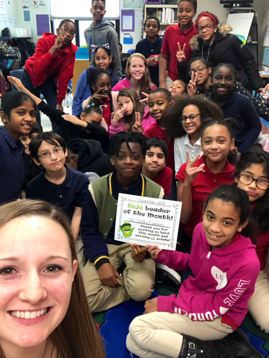 For the 4th month in a row, we are the <a href="/ClassDojo/">ClassDojo</a> leaders for 5th grade <a href="/WoodlandES/">Woodland ES</a>! 🎉 👏🏽 <a href="/MsSabers/">Caitlin Sabers</a> #bestclassever