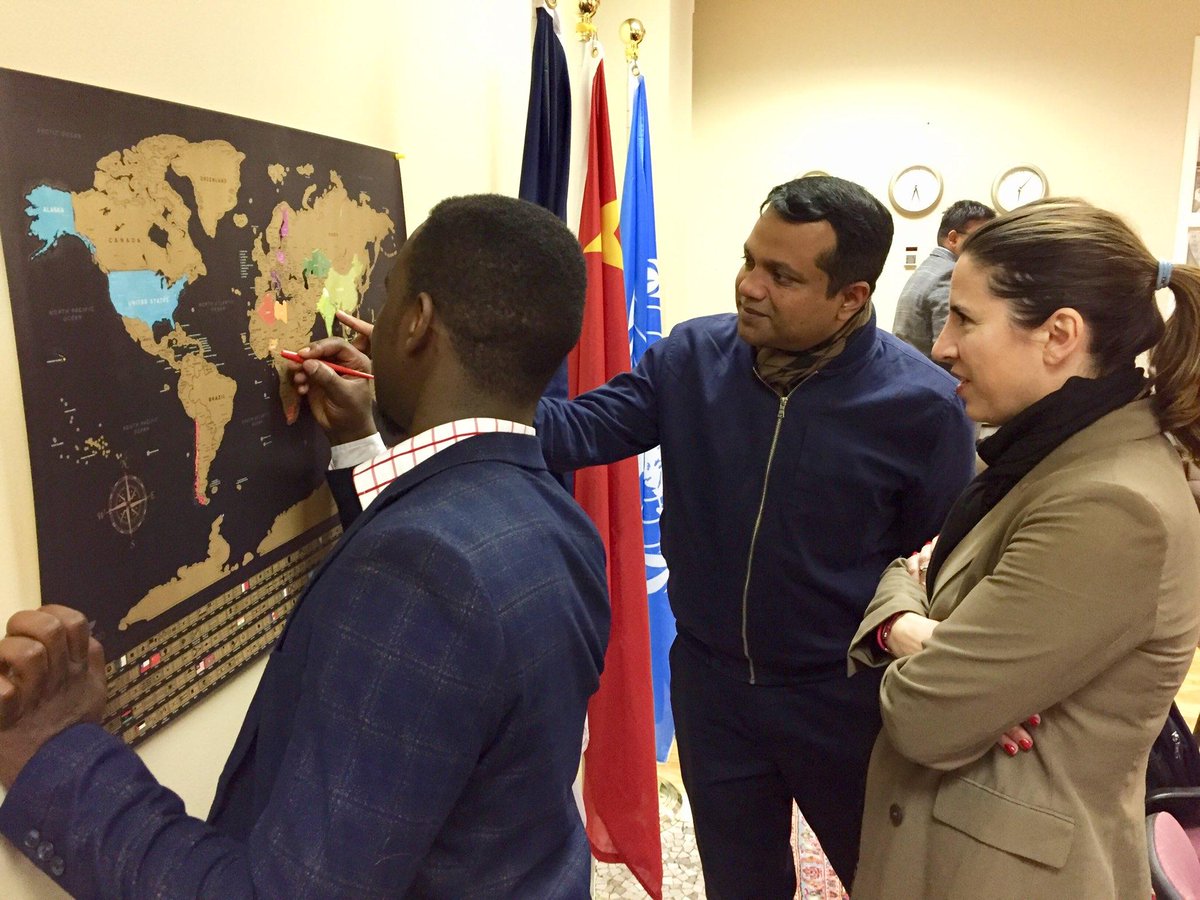 CleWorldAffairs's tweet image. You followed #ScratchMap all year as visitors scratched off their countries. Now it's your turn to participate in the #ScratchMap challenge! Tweet @ us with your guess of # of countries scratched by 5 pm, Dec 14. Closest guess wins 2 free tix to a 2019 #CCWA #ForeignPolicyForum