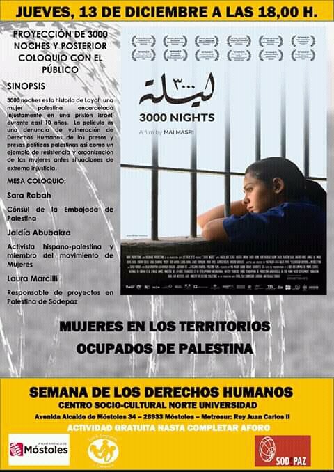 Cooperayconvive's tweet photo. Mañana, jueves, 13 a las  18h dedicamos  el dia a Palestina y la lucha de sus mujeres. No te pierdas la pelicula y el debate posterior. En el Centro Norte Universidad. #SemanaDerechosHumanos https://t.co/JSQ0xk265a