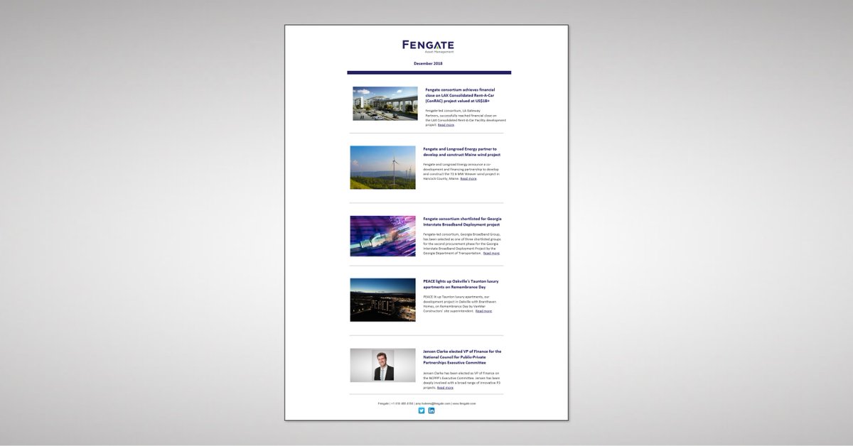 Fengate's tweet photo. We've had some big headlines since the last newsletter. Read our Q3-Q4 newsletter to find the latest stories: https://t.co/tKrsr7QJuq. https://t.co/EzUdjiaQ1L