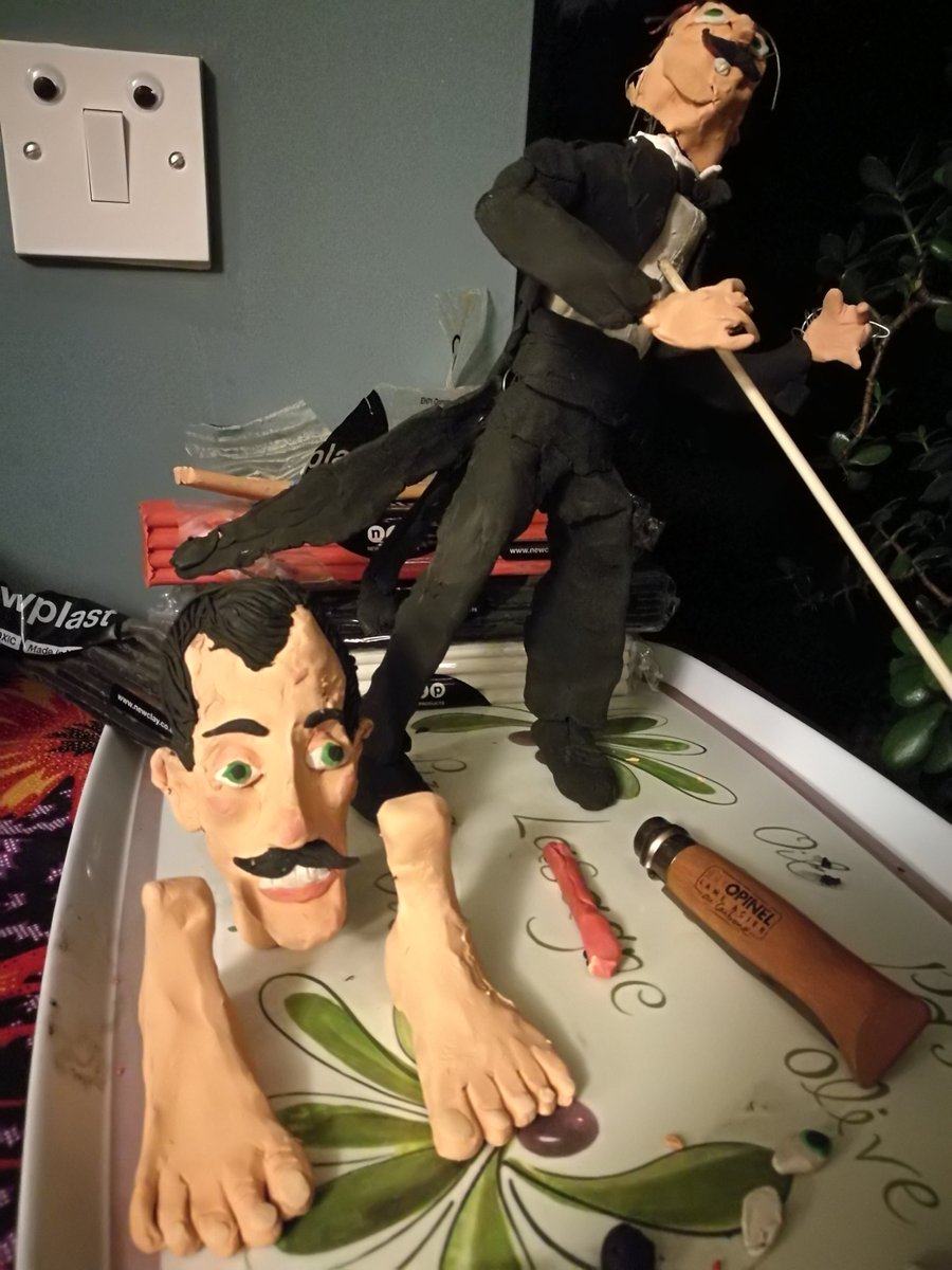 colonelferzak's tweet photo. @newplast @NewclayProducts intoducing the Duke of Nostalgia in several parts under the watchful eyes of Mr Switch https://t.co/MgcZVprk8C