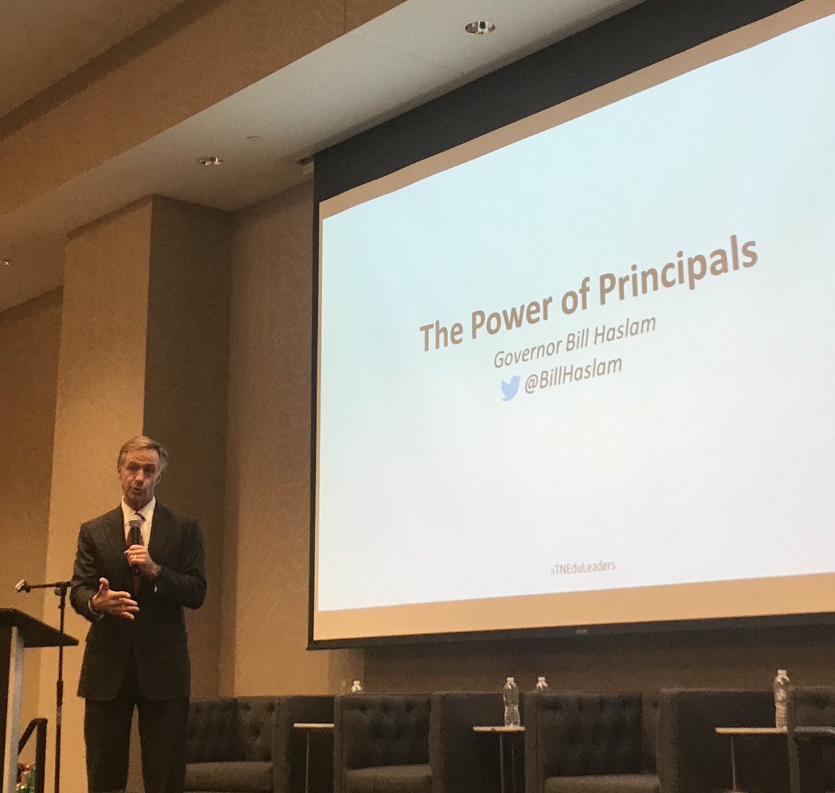hassell_joey's tweet photo. Thank you @BillHaslam for spending time @SCORE4Schools Institute for Principals & for your challenge to be a courageous leader for students. #studentcentered #outcomesmatter It was an honor to serve under your leadership @TNedu w/ @k_huff1 & @McQueenCandice! #fastestimproving https://t.co/YpsTD6srPa