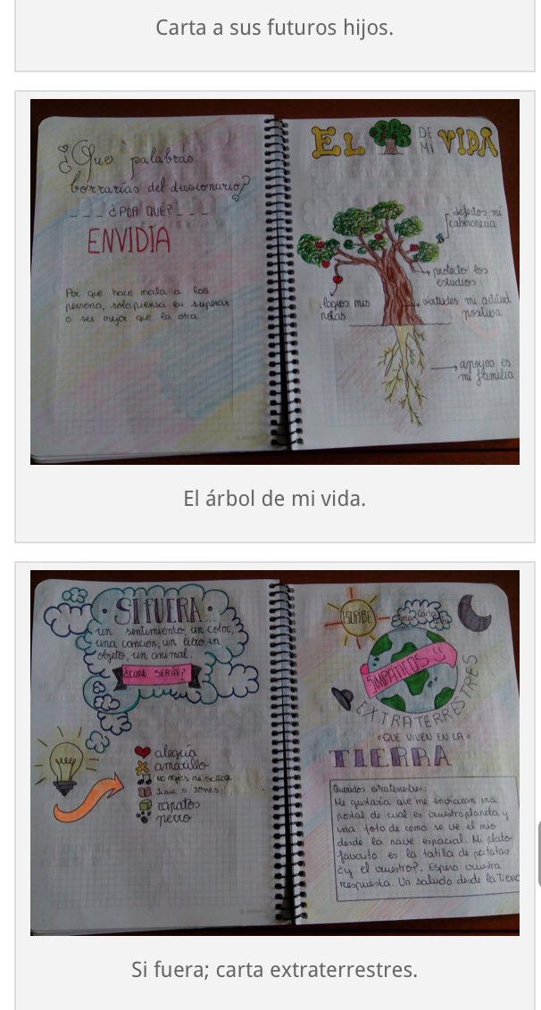 MaestroDEscuela's tweet photo. Hoy en #LosMiércolesProyecto la genial iniciativa El #Anticuaderno de @bertaocana una actividad "diferente" en clase de Lengua q acabó siendo un lugar donde su alumnado volcaba emociones y vivencias.Un espacio para compartirlas con los demás en clase.#MaestrxsDEscuela https://t.co/8EOySDlbo8