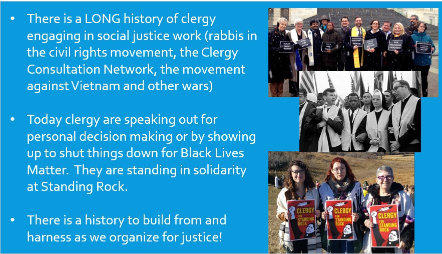 SisterSong_WOC's tweet photo. We know that many clergy have been there - from Civil Rights movement to Standing Rock. #rj2018 https://t.co/7Qn0nN72oM