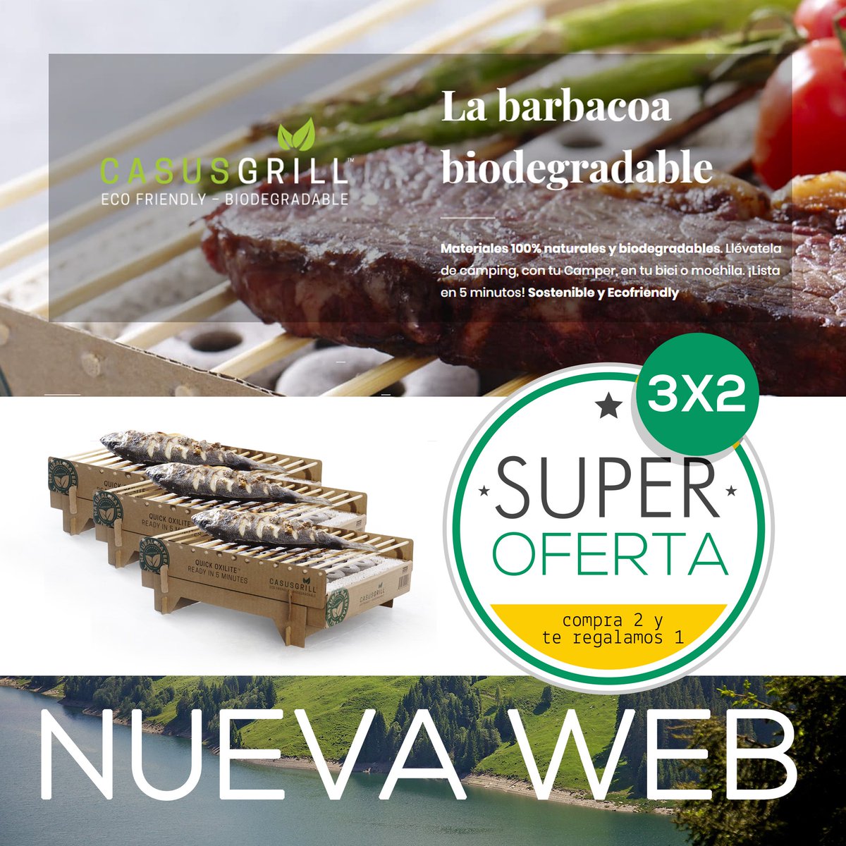 Lotus_Grill's tweet photo. ▶️ Estrenamos nueva WEB! 🌍 Un espacio creado con carácter #ECOFRIENDLY 🌱 para todo aquél amante del aire libre 🌄, de los productos #gourmet y #sostenibles. ▶️▶️ 5% DESCUENTO ◀️◀️ Con el código · · 5p2o1218 · ·

¡Entra ahora! ✔️ https://t.co/WQW2k0i7yP ✔️ https://t.co/r3UEe40fFf