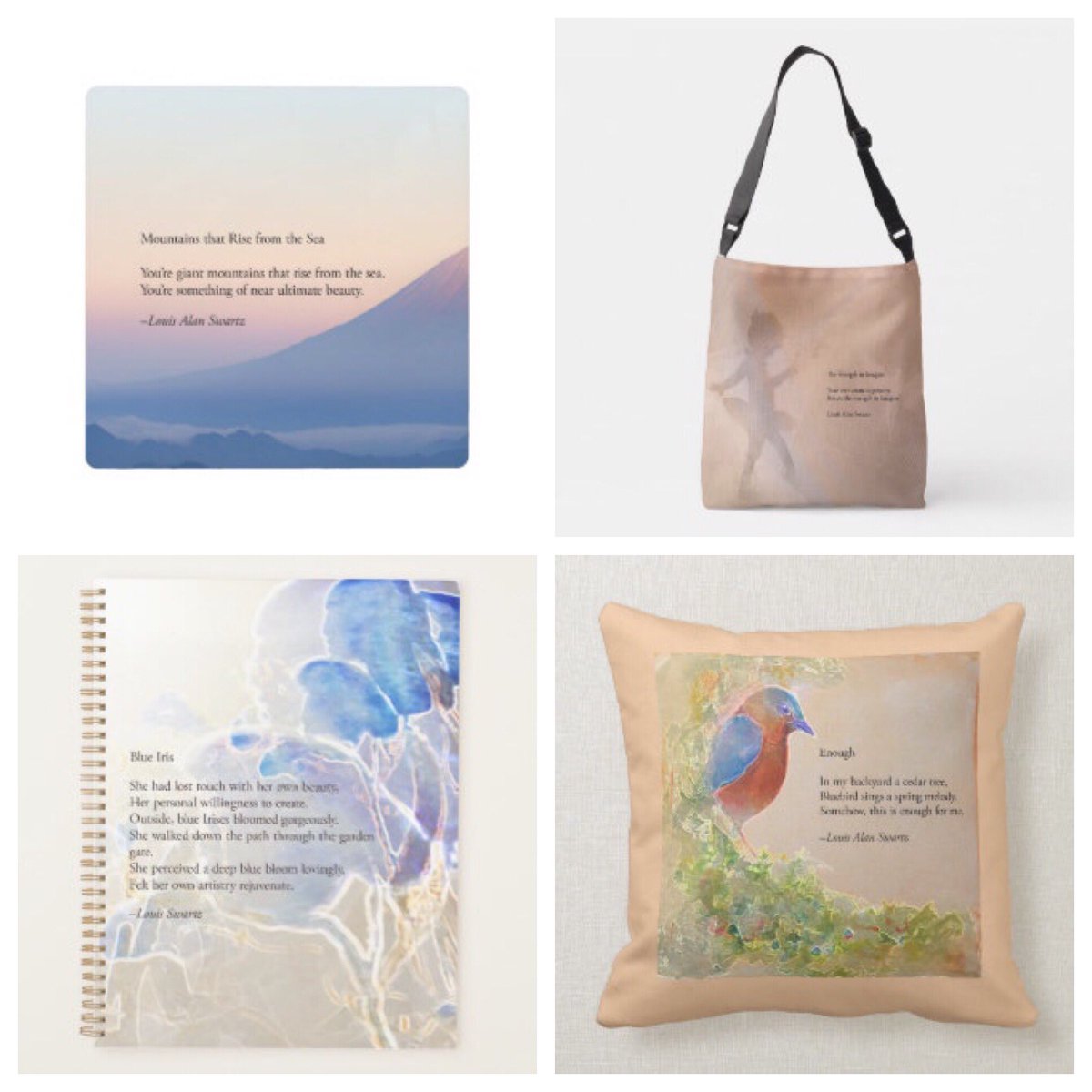 ConstructMagic's tweet image. We are very excited to announce that our #PaintedPoems are now  available as prints, notebooks, totebags, mugs &amp;amp; more!  Visit our shop at zazzle.com/blackforestpre…!   Louis &amp;amp; Diane