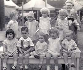 The first contest was called the "Better Babies" contest. Babies to children judged based on their hairstyle, hair color, weight, outfits, etc. It was overall creepy & disgusting af....