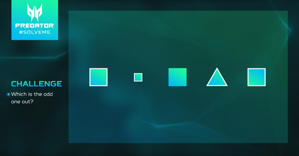 Predator_USA's tweet image. One of these shapes is not like the others… Or is it? #SolveMe