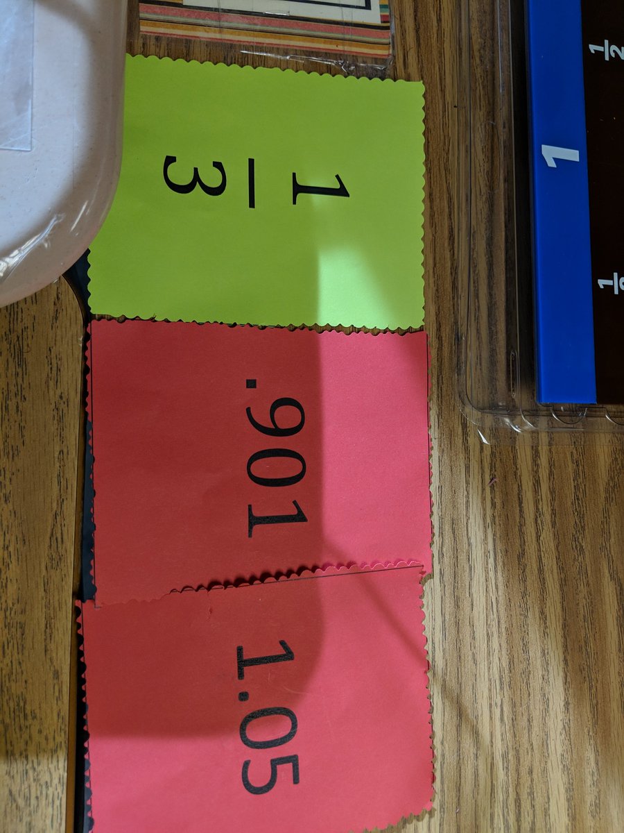 DonnaStofko's tweet photo. Love that these 5th graders at Springwoods ES @SPES_Eagles are using tools in their math toolboxes and reasoning to order fractions & dec. Great job Ms. Hunter! #mathtoolboxes #CRA https://t.co/F28bCQvzne