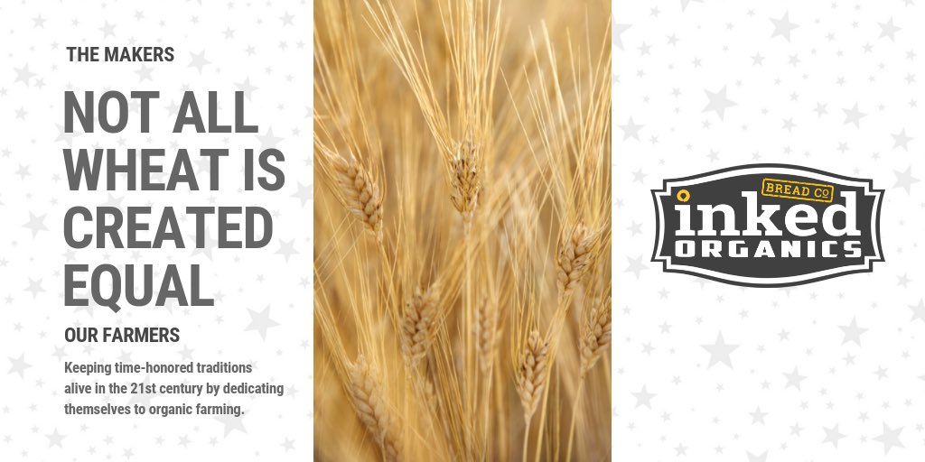 InkedBreadCo's tweet photo. Our farmers are the real deal, the salt of the earth and true stewards of the land...and you can taste it in our bread.
#farmers #realdeal #nongmo #backtothecraft #theinkeddifference https://t.co/D7s3SPZcV2