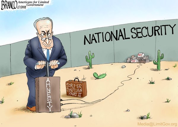 afbranco's tweet photo. Schumer and Nancy are not interested in border security https://t.co/cOSHYoX8TP