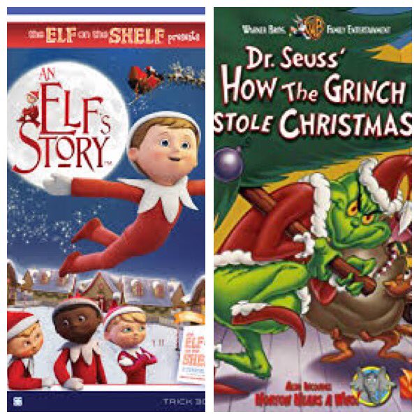 sdcarrell's tweet photo. #Gpcsd #12daysbylocal42  #day5 The Elf on the Shelf and The Grinch are my favourite traditional family movies. https://t.co/38TflVJoPW
