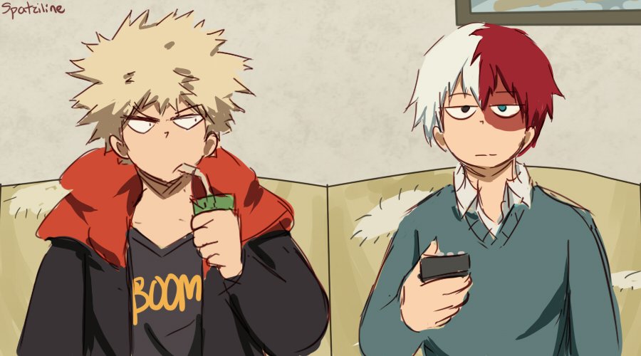 More Roommates AU shenanigans, last one FOR NOW. After living with Todoroki a...couple of months, Bakugou became a Todoroki Expert™. You should also know that Todoroki's so done with everything, their life as roommates couldn't be more exciting #BNHA 