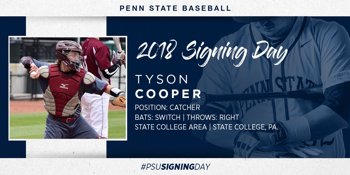"I chose Penn State because I felt like it was the best fit for me as a student athlete. Everyone was so welcoming and made me feel like a part of their family. But most of all, I came here because I have the best opportunity to win!" -<a href="/t_cooper16/">Tyson Cooper</a>

Welcome Tyson! #PSUSigningDay