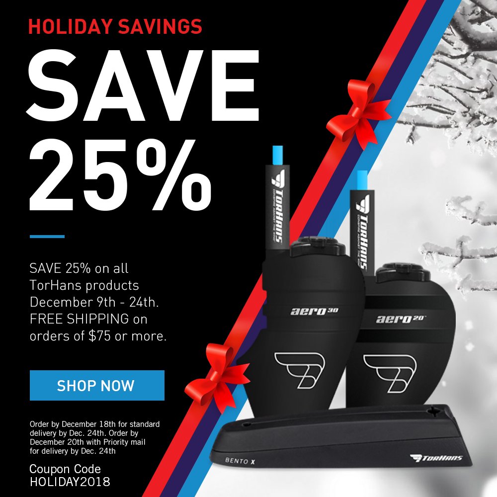 Order today and get it in time for the holidays. Save 25% now. Use code HOLIDAY2018. buff.ly/2K3On85 #triathlon #Triathlete